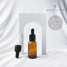 Botol Pipet / Dropper Kaca Tebal Amber Coklat - 20ml