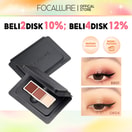 FOCALLURE 3 Warna Eyeshadow DIY Palette - BB02