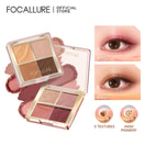 FOCALLURE Shimmer Eyeshadow Palette - AmberGold
