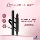 Madame Gie Perfect Liner - Eyeliner Black Two In One