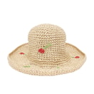 Topi Pantai Bunga Vintage