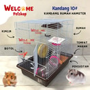 Rumah Hamster Mainan Kincir Dua Tingkat