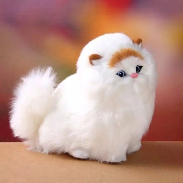 Boneka Kucing, Seakan Bermain dengan Teman Sendiri